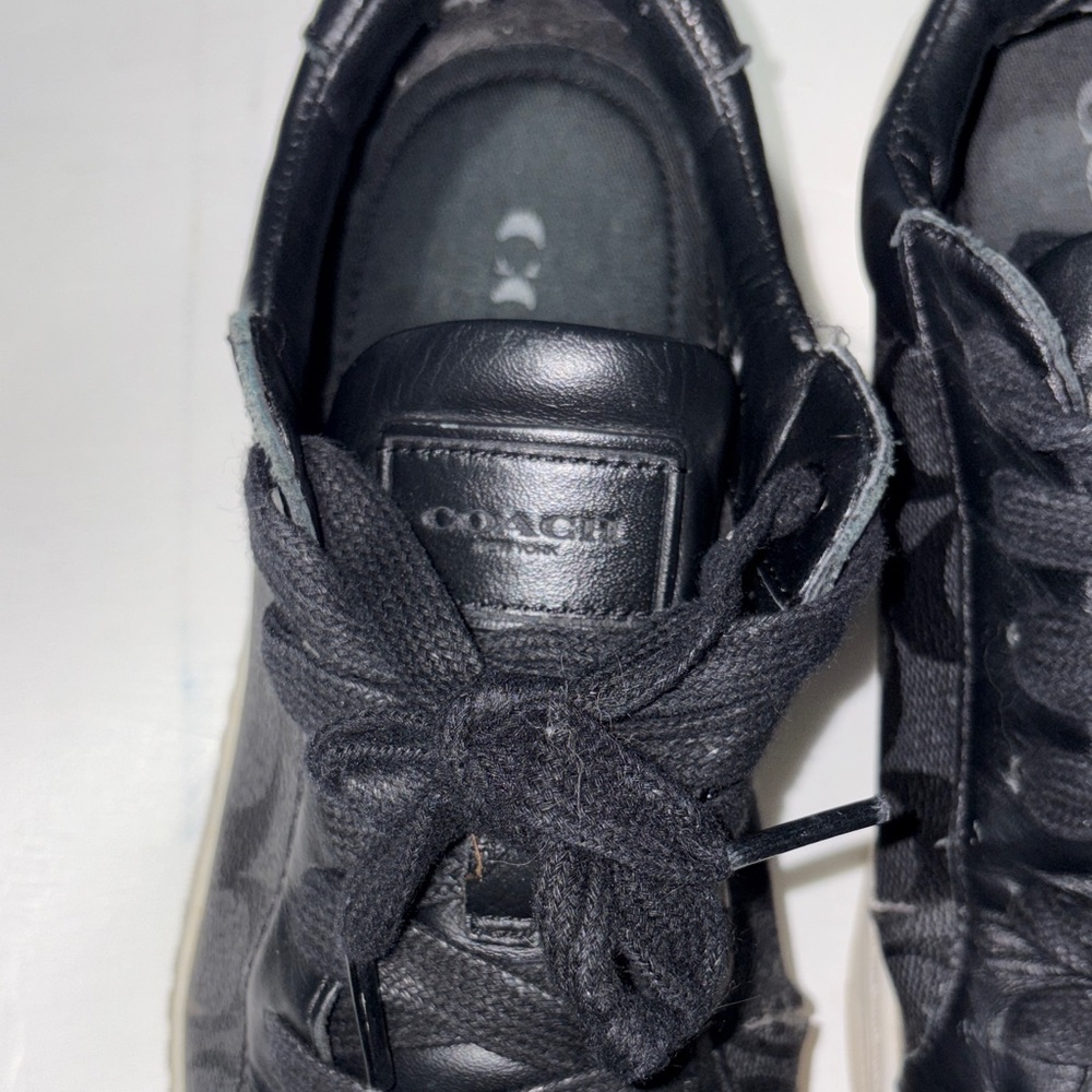 Coach Black Sneakers size 7.5 EUR 40.5 used condition - Picture 11 of 15